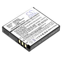 3.7V 1050mAh / 3.89Wh Li-ion Akku f.:Panasonic Model: CGA-S008, CGA-S008A, CGA-S008A/1B, CGA-S008E, CGA-S008E/1B, DMW-BCE10, DMW-BCE10E, RP-BP70L, VW-