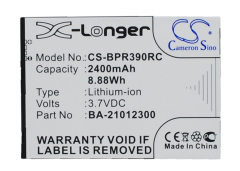 3.7V 2400mAh / 8.88Wh Li-ion Akku für: BandRich Model: BA-21012300, BandLuxe PR39