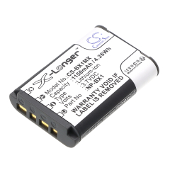 3.7V 1150mAh / 4.26Wh Li-ion Akku f.:Sony Model: NP-BX1, Cyber-shot DSC-HX300, Cyber-shot DSC-HX50, Cyber-shot DSC-HX50V, Cyber-shot DSC-HX50V/B, Cyb