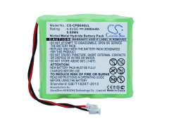 4.8V 2000mAh / 9.60Wh Ni-MH Akku f.:Universel Model:, AA x 4