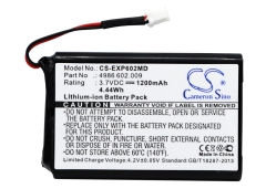 3.7V 1200mAh / 4.44Wh Li-Ionen Akku für: Eppendorf Model: 022462407, 4986 602.009