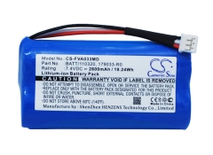 7.4V 2600mAh / 19.24Wh Li-Ionen Akku für: Fresenius Model: 110320-O, 179033, 179033-R0, 179033-R2, 88888749, BATT/110320, MB1790, MB1790-O