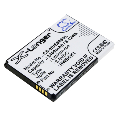 3.8V 2400mAh / 9.12Wh Li-ion Akku für: Huawei Model: HWBCK1, 601HW, 603HW