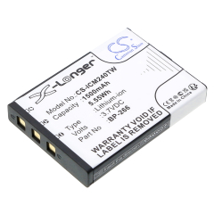 3.7V 1500mAh / 5.55Wh Li-ion Akku f.:Icom Model: BP-266, IC-M23, IC-M24