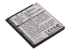 3.7V 720mAh / 2.66Wh Li-ion Akku f.:Casio Model: NP-60, Exilim EX-FS10, Exilim EX-FS10BE, Exilim EX-FS10GY, Exilim EX-FS10RD, Exilim EX-S10, Exilim E