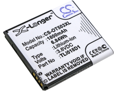 3.8V 1800mAh / 6.84Wh Li-ion Akku für: TCL Model: TLi018D1, TLi018D2, One Touch Pop 3 (5), One Touch Pop 3 (5) 4G, One Touch Pop 3 5.0, One Touch Pop