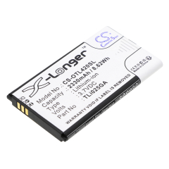 3.7V 2330mAh / 8.62Wh Li-ion Akku für: Alcatel Model: TLi025GA, Link Zone, MW42LM