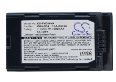 7.4V 7800mAh / 57.72Wh Li-ion Akku f.:Panasonic Model: CGA-D54, CGA-D54S, CGA-D54SE, CGA-D54SE/1B, CGA-D54SE/1H, CGP-D54S, CGR-D54S, VW-VBD55,  AG-AC9