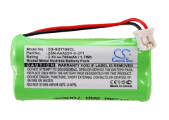 2.4V 700mAh Ni-MH Akku f.:Sagem Model: 2SN-AAA55H-S-JP1, D16T, D16T Duo, D16T Duo 2, D18T, D21T