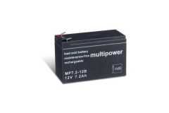 MULTIPOWER Bleiakku MP7.2-12B - 12V 7,2Ah (VDS) (6,3mm Steckkontakte)