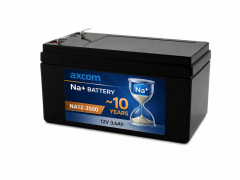 Axcom Natrium Ionen Akku 12V 3,6Ah mit 4,7mm Steckkontakten
