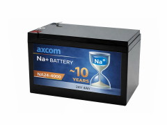Axcom Natrium Ionen Akku 24V 4Ah mit 6,3mm Steckkontakten