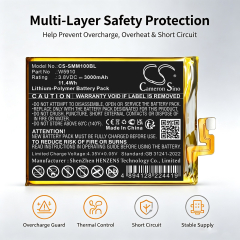 3.8V 3000mAh / 11.4Wh Li-Polymer Akku f.:Sunmi Model: W5910, M1
